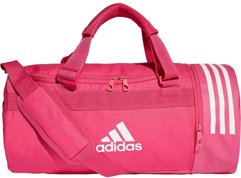 Adidas Convertible 3-Stripes Duffelbag S real magenta / white / white (DT8647)