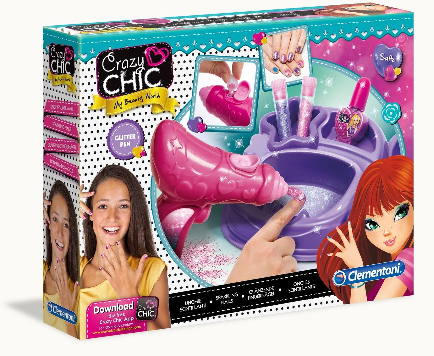 Clementoni Crazy Chic : Ongles scintillants