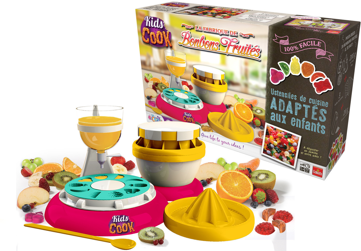 Fabrique de bonbons fruités Kids Cook Goliath : King Jouet, Cuisine et  dinette Goliath - Jeux d'imitation & Mondes imaginaires