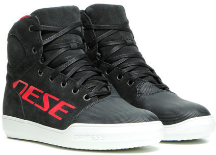 Dainese Chaussures moto York D-WP noir/rouge