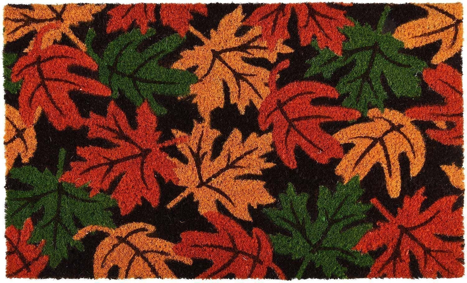 Esschert Paillasson coco feuilles d'automne