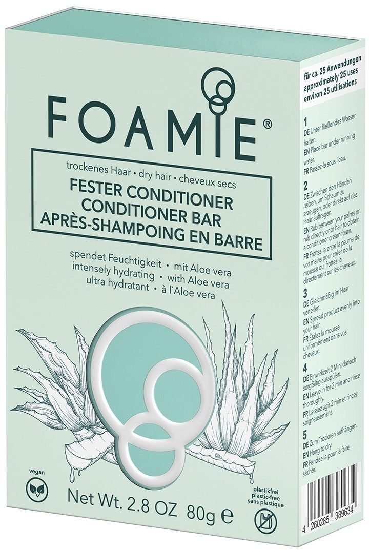 Foamie Conditioner Bar Aloe You Vera Much for dry hair (80 g)