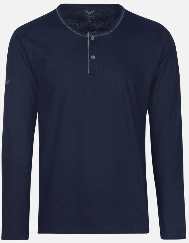 Trigema Longsleeve Organic Cotton (395042) C2C navy