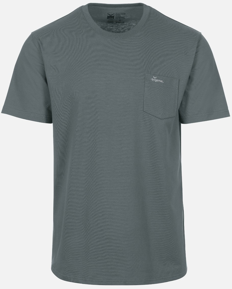 Trigema T-Shirt Chest Pocket Organic Cotton (39209) C2C olive