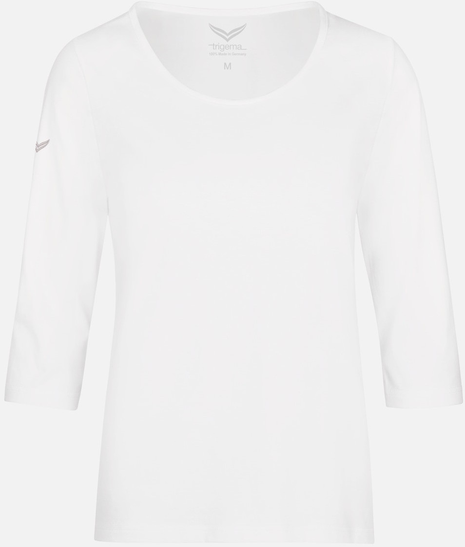 Trigema 3/4 Arm Shirt Organic Cotton (39505) C2C white