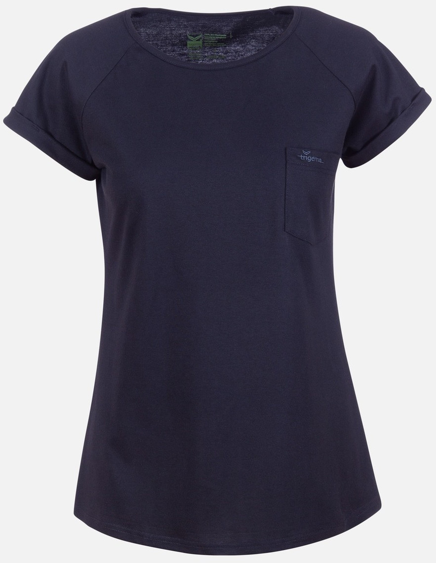 Trigema T-Shirt Chest Pocket Organic Cotton (39207) C2C navy