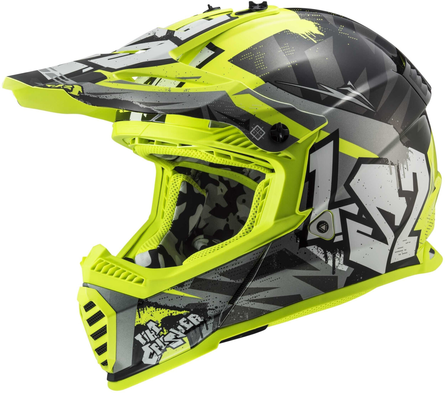 LS2 Fast Evo MX 437 Crusher noir/jaune