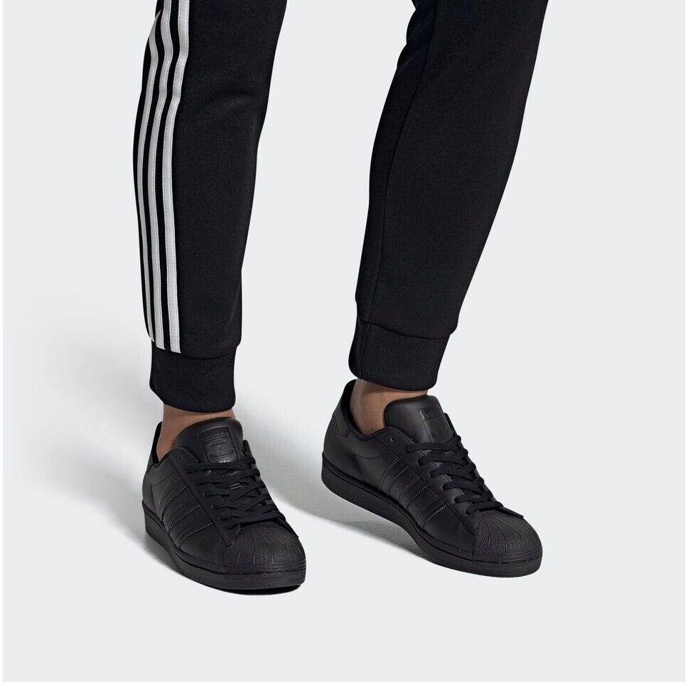 Adidas originals mens superstar triple trainers core black/core black/core black cheap