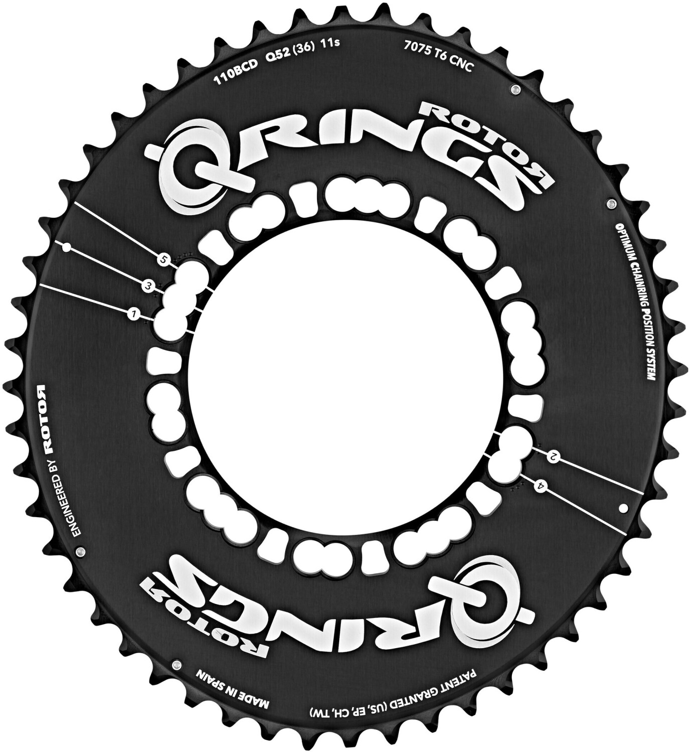 Rotor Chainring Road Aero Q-Rings 52