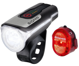 Nugget LED Beleuchtungsset Vorderlicht Rücklicht Fahrradlicht Sigma Aura 80 