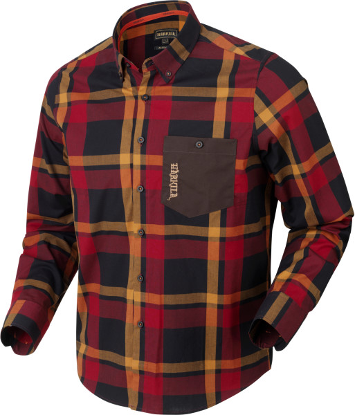 Härkila Amlet Shirt red/black check