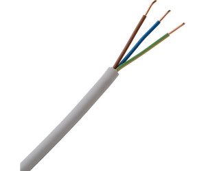 Cable eléctrico NYM-J 3 x 1,5 mm cable revestido 10 m 10 m hasta 500 m 3 hilos 