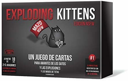 Asmodee Exploding Kittens Party Spanish Board Game Multicolor