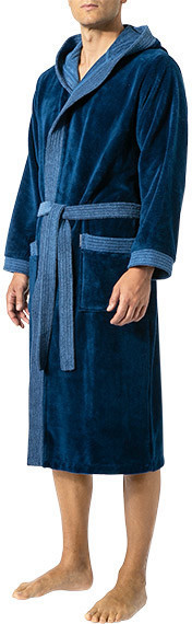Morgenstern Bathrobe Elio Navy Blue