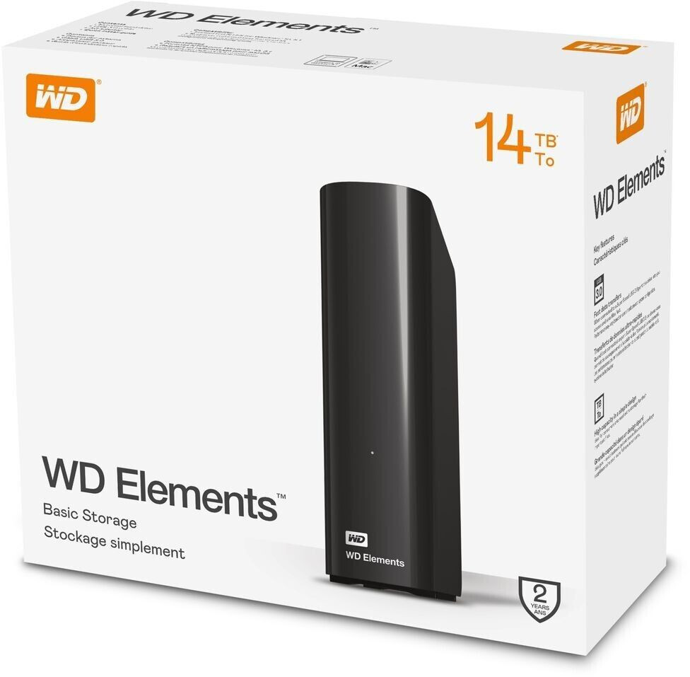 Western Digital Elements Desktop 14TB ab 289,79 € | Preisvergleich bei  idealo.de