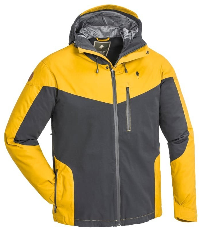 Pinewood Finnveden Hybrid Extreme Jacket dark anthracite/mustard