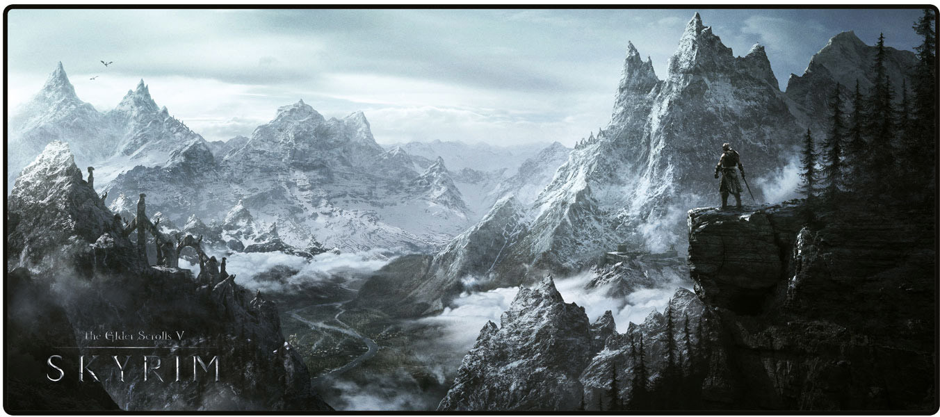 Gaya Entertainment The Elder Scrolls V Skyrim Oversize Mousepad Valley