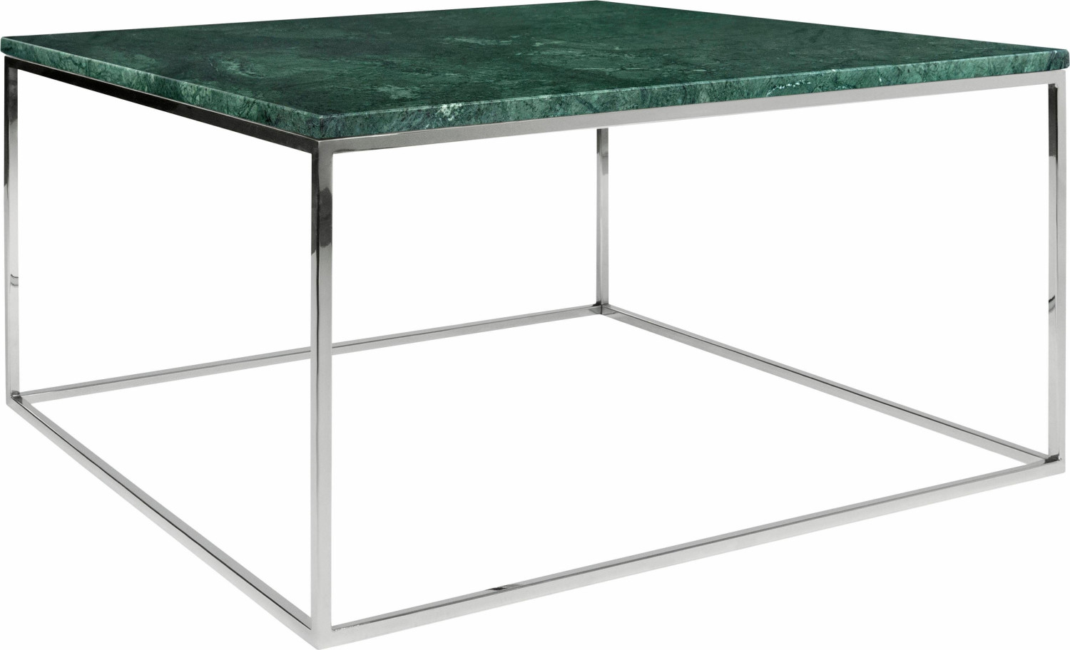TemaHome Gleam Marble 75 x 40 x 75 cm Green Chrome