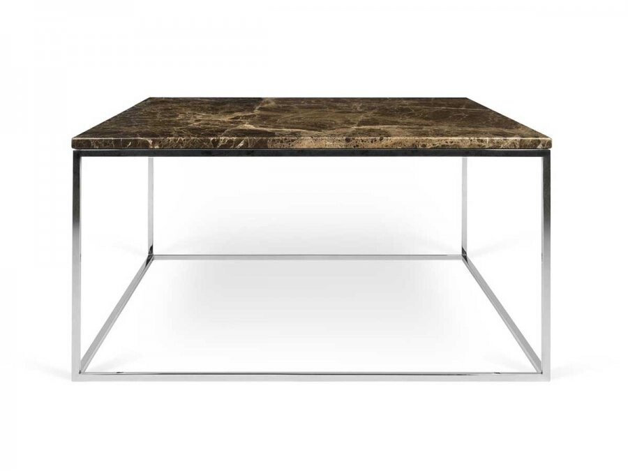 TemaHome Gleam Marble 75 x 40 x 75 cm Black Chrome