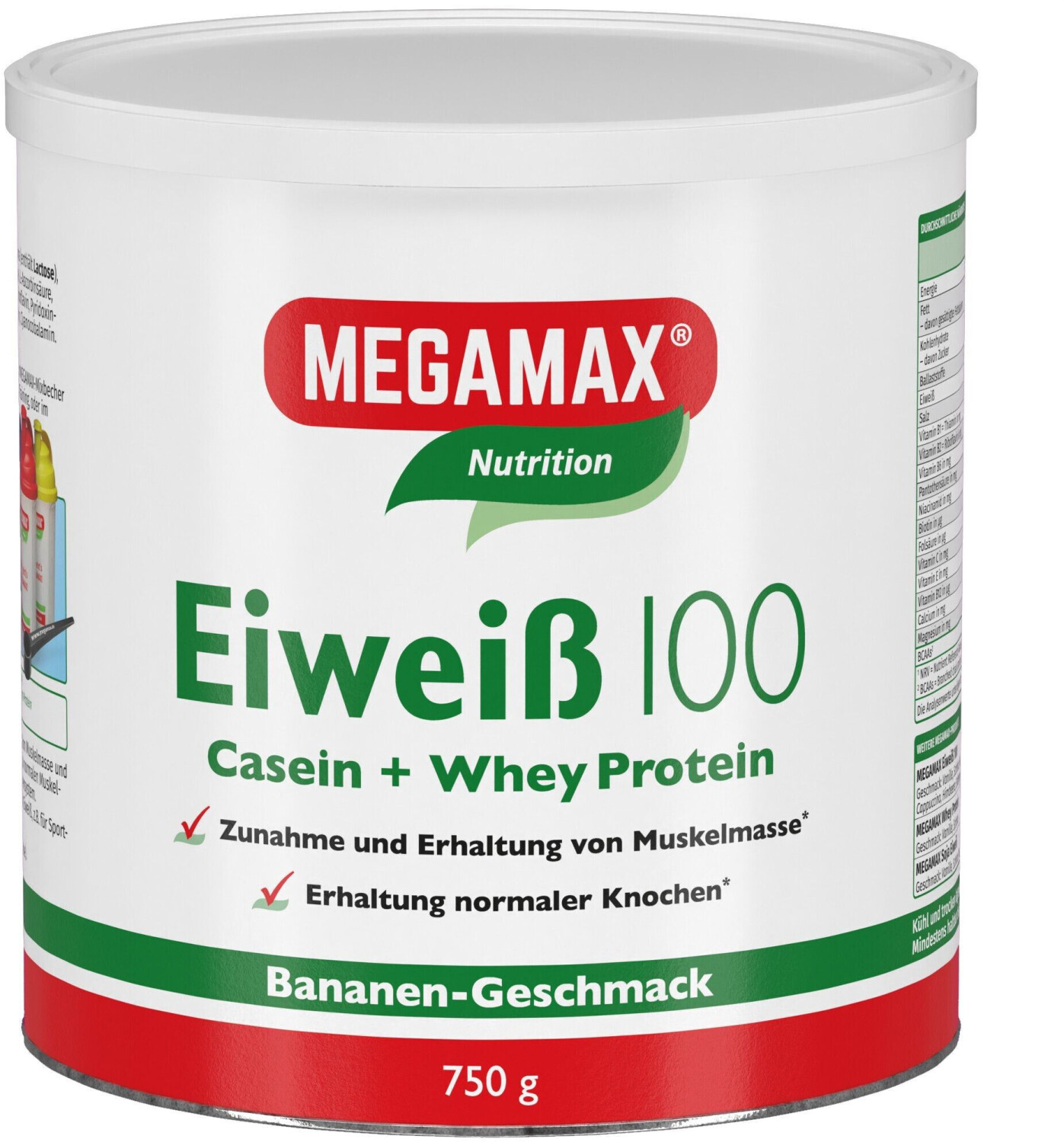 Megamax Eiweiss 100 Banane Pulver (750 g)