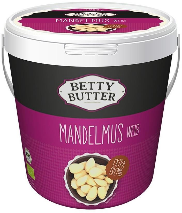 Betty Butter Bio Mandelmus weiß extra cremig (1kg) ab 36,50 ...