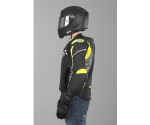 Macna Voltage Motorrad Lederjacke Schwarz//Gr/ün 52