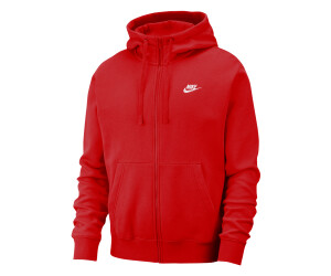 red fleece nike hoodie