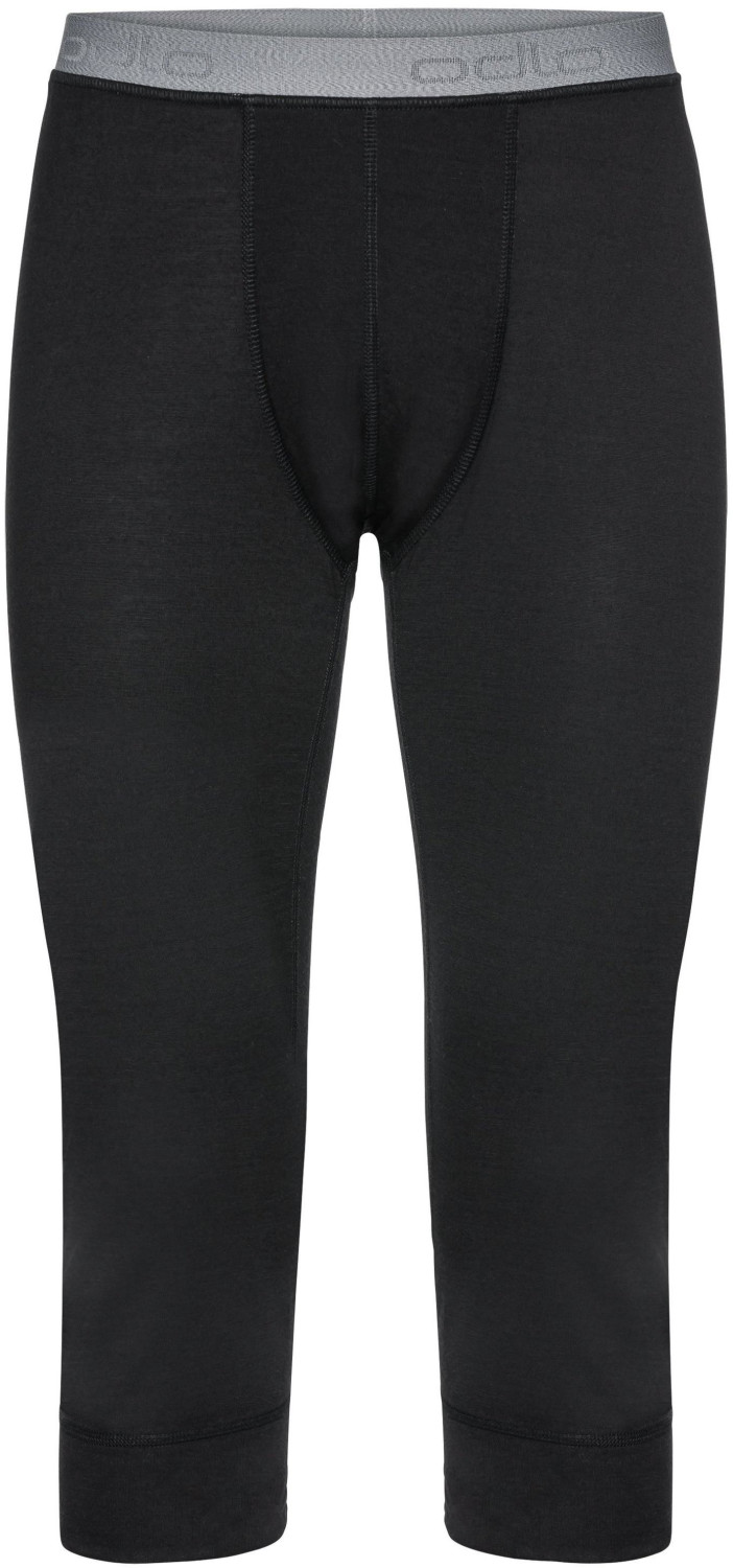 Odlo Natural 100% Merino Warm 3/4 Pants black