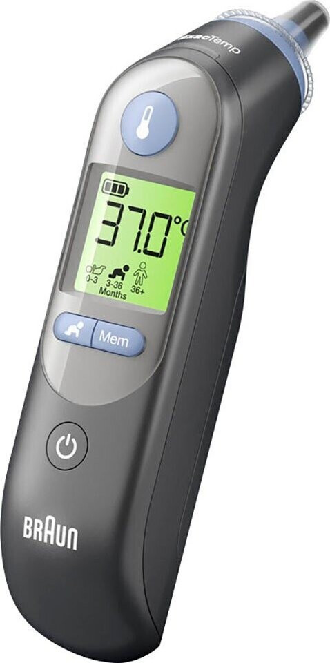 Braun ThermoScan 7 Ohrthermometer mit Age Precision IRT6520B inkl. 21  Einwegschutzkappen, schwarz: Tests, Infos & Preisvergleich