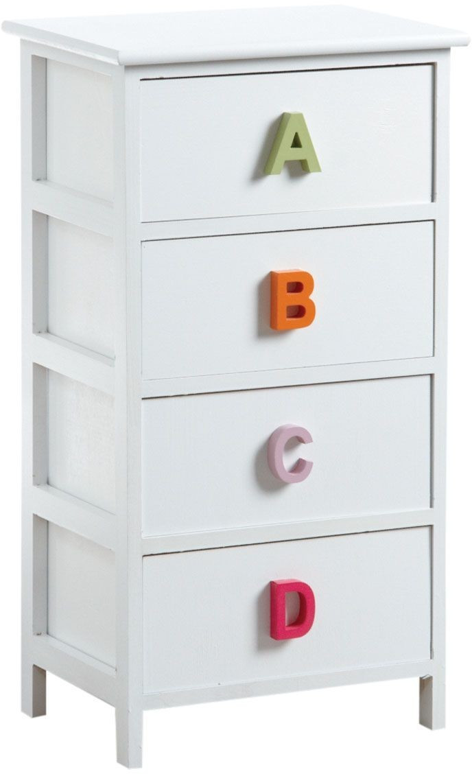 Aubry Gaspard Commode alphabet 4 tiroirs