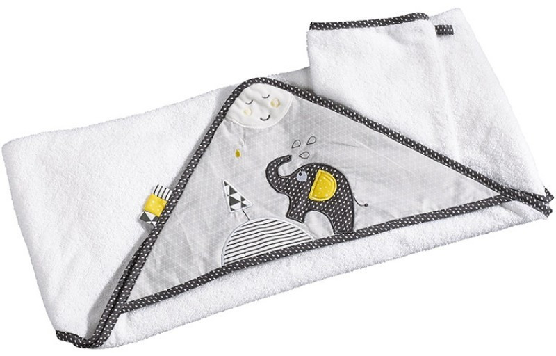 Sauthon Cape de bain + gant Babyfan