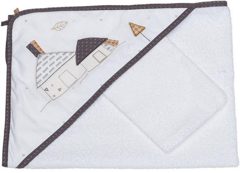 Sauthon Cape de bain + gant Kenza