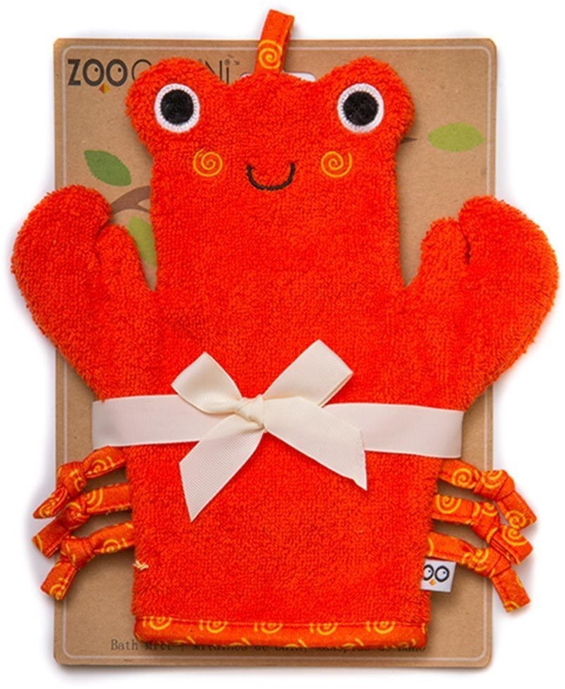 Zoocchini Gant de toilette marionnette Charlie le crabe