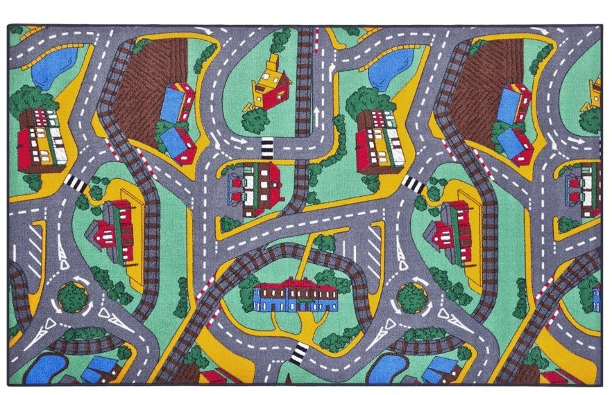 Paradiso Tapis de jeu circuit pour voitures (67 x 100 cm)