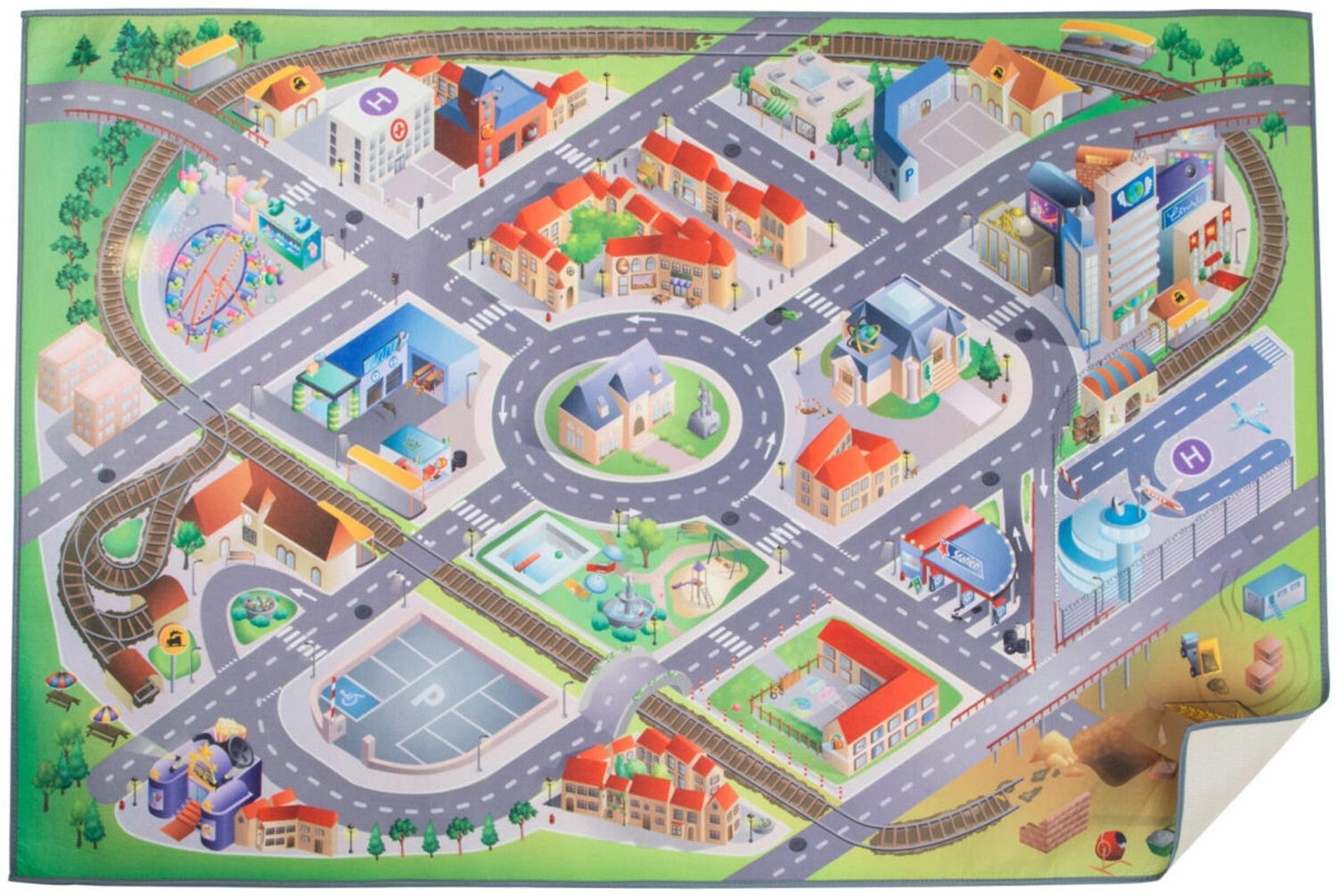 Small Foot Design Tapis de jeu « Métropole »