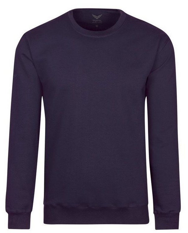Trigema Sweatshirt Organic Cotton (579501) C2C deep purple