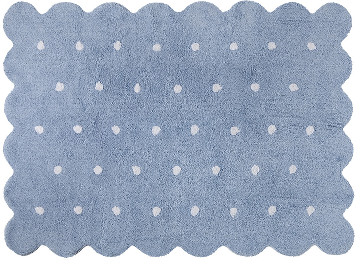 Lorena Canals Tapis lavable biscuit bleu