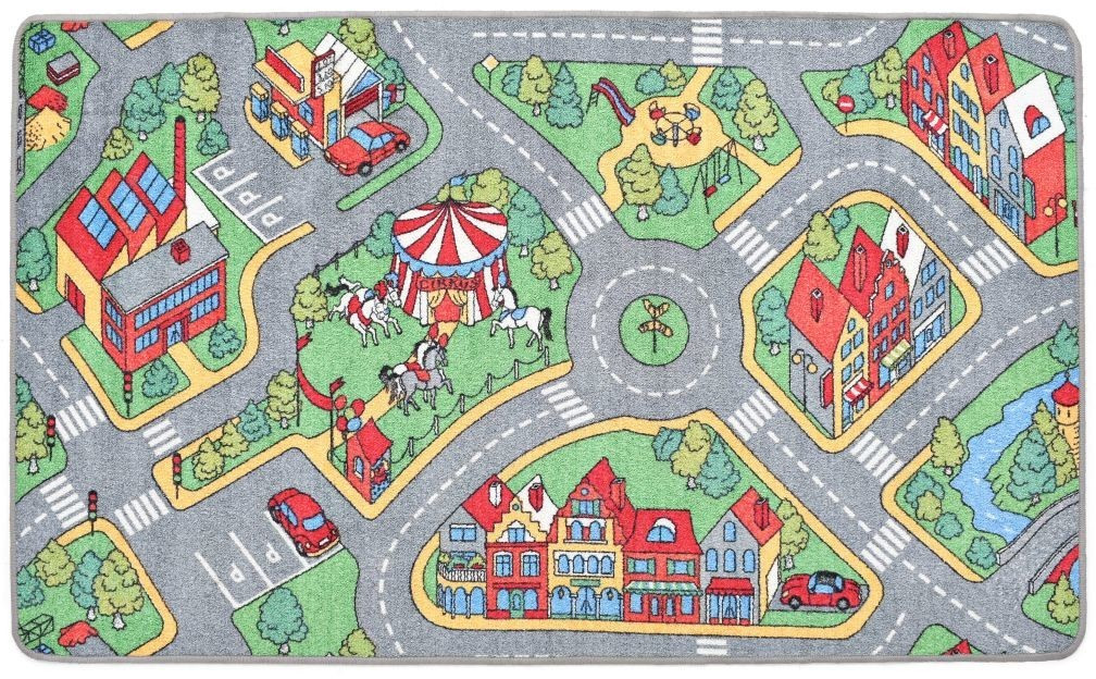 VidaXL Tapis de jeu Route de ville 133 x 190 cm