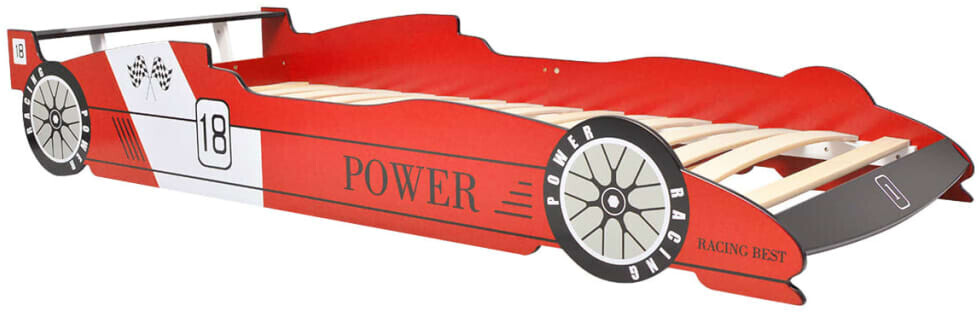 VidaXL Lit voiture de course avec LED 90 x 200 cm