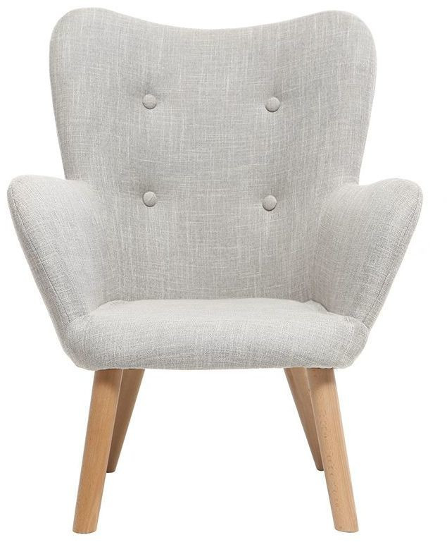Miliboo Fauteuil enfant BABY BRISTOL gris polaire