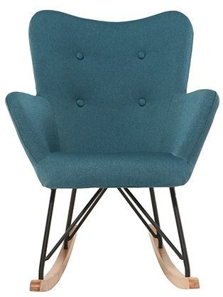 Miliboo Rocking chair BABY BRISTOL bleu canard