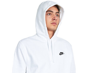 Buy Nike Club Fleece Hoodie white/white/black (BV2654-100) from £45.00 ...