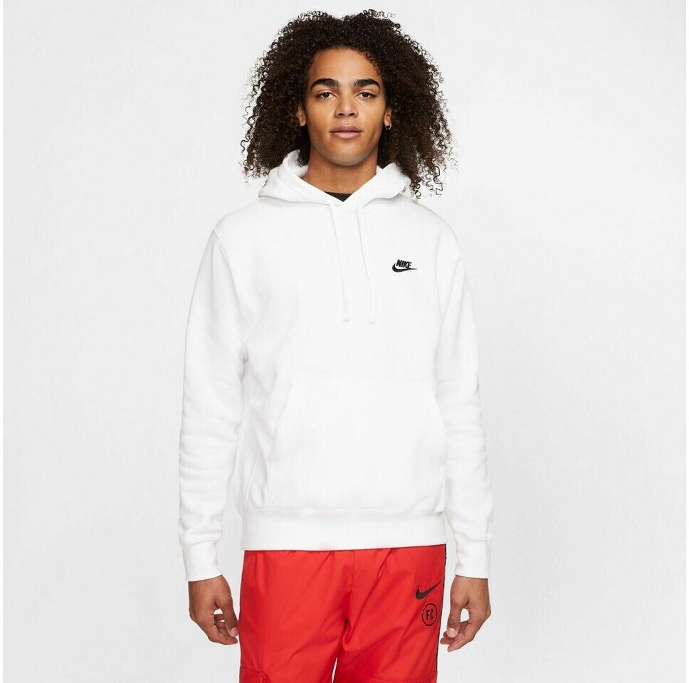 Nike Club Fleece Hoodie white/white/black (BV2654-100) au meilleur prix sur  idealo.fr