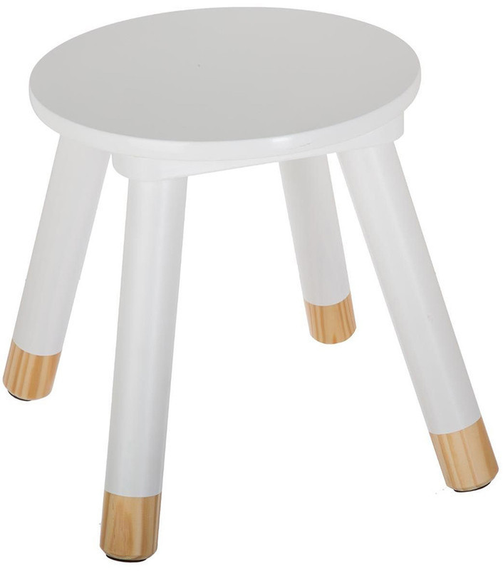 Atmosphera Tabouret Douceur blanc