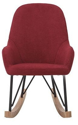 Miliboo Rocking Chair enfant JHENE velours bordeaux