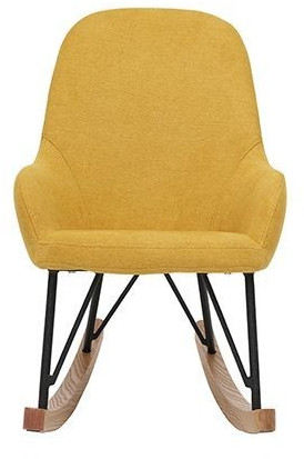 Miliboo Rocking Chair enfant JHENE velours jaune