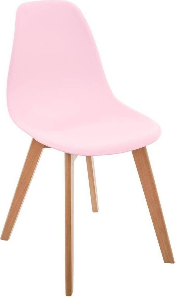 Atmosphera Chaise enfant en hêtre et polypropylène rose