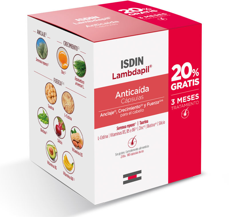 Isdin Lambdapil Anti-hair loss Capsules (180 caps)