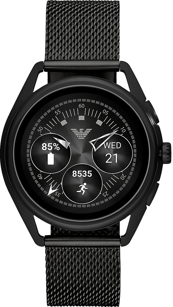 Emporio Armani Connected Matteo milanais noir