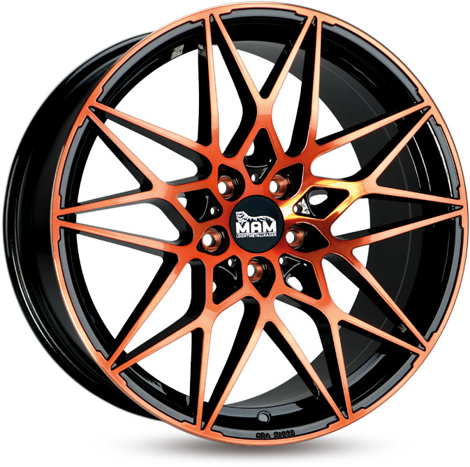 Mam B2 (8.5X20) black front orange